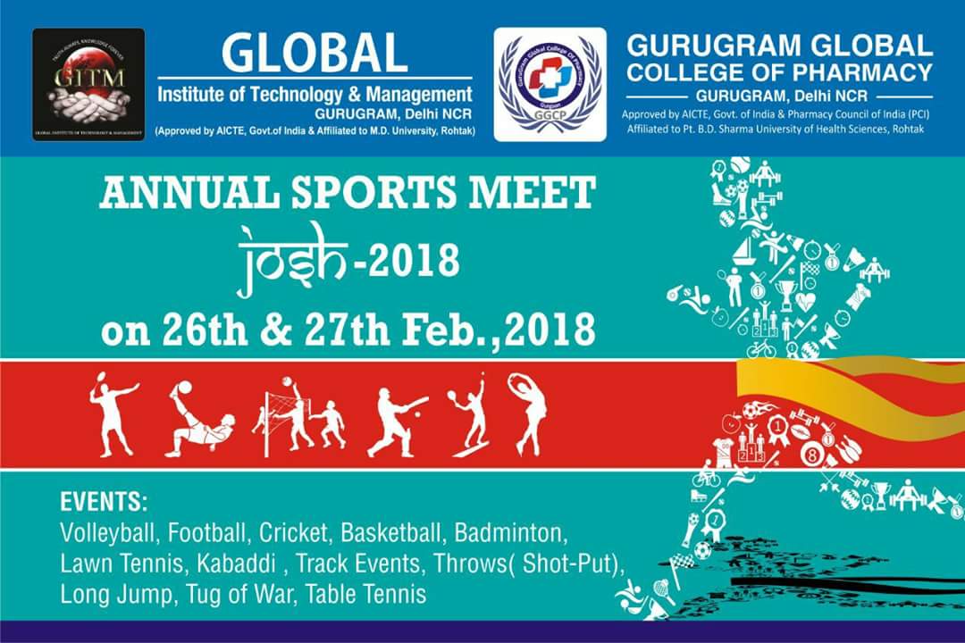 GGCP organised Annual Sports Meet – JOSH  2018 on 26th – 27th Feb, 2018